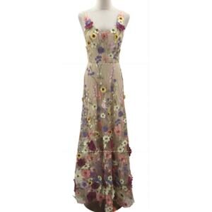 Floral Embroidered Gown